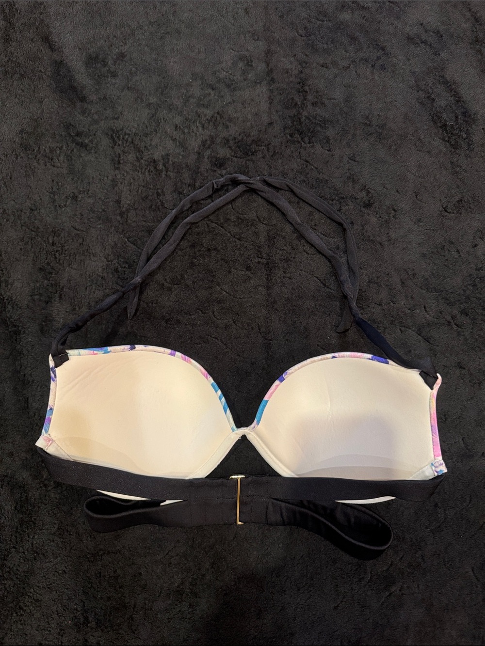 Victoria's Secret Pastel Floral Underwire Halter Bikini Top - Picture 2 of 5